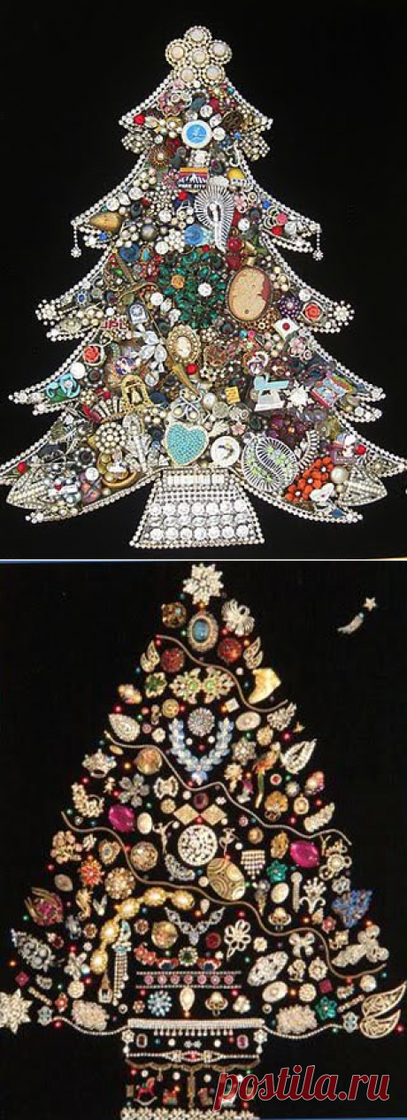 How to make Christmas tree from costume jewelry? | Handmaid-decor ,gifts and other …