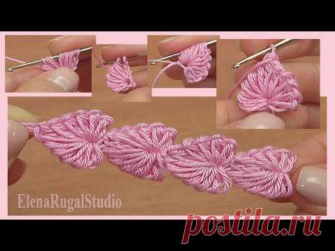 Crochet Mini Hearts String Tutorial 112 Häkeln Sie Herzen String