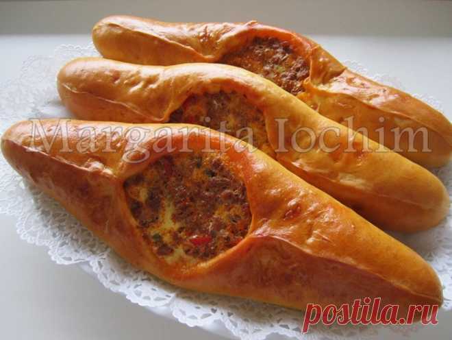 Пицца турецкая - Пиде (Pide) с мясом