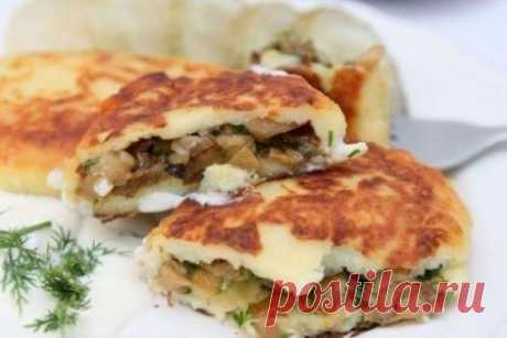 Картофельные пирожки с грибами &amp;raquo; Любимые рецепты