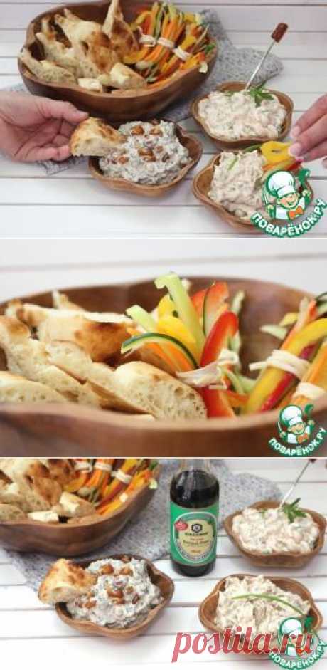 Закусочные дипы: грибной, луковый и креветочный - кулинарный рецепт