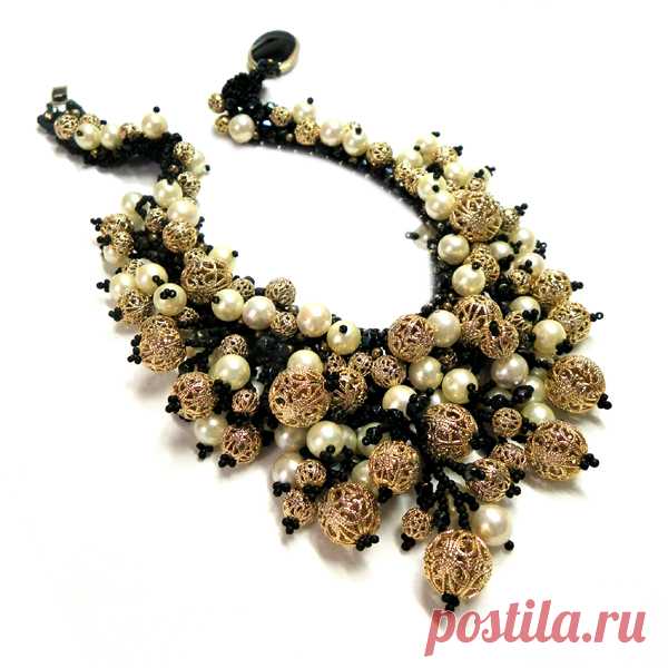 My Lovely Beads :: Necklace - Golden Bells