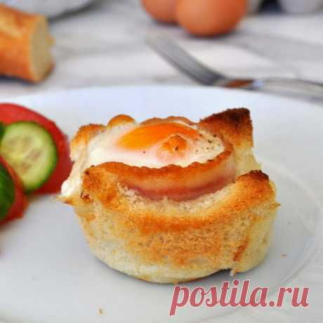Великолепный завтрак от Мануэлы – яйцо, бекон, хлеб и сыр в чашке! | Мой мир в фотографиях