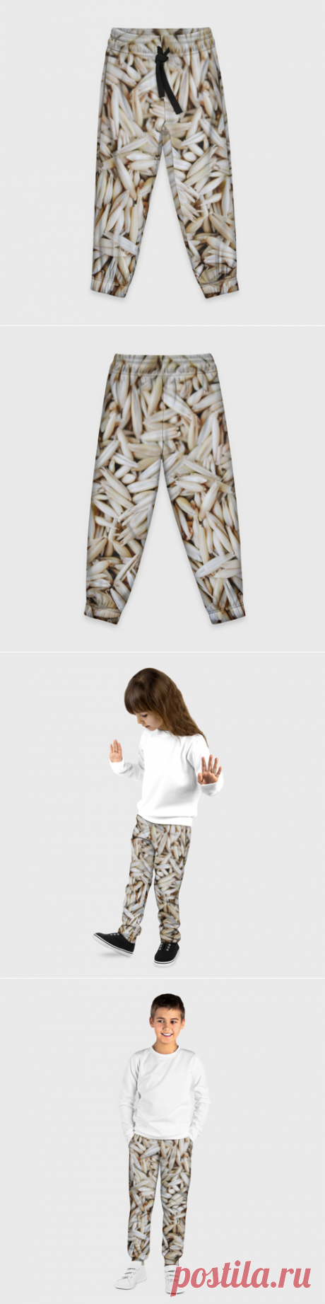Детские брюки 3D Зёрна овса - купить по цене 2390 руб в интернет-магазине Всемайки, арт 3651227