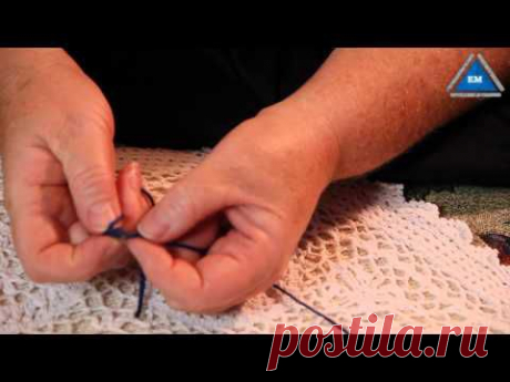 Как связать две нити без узла при вязании