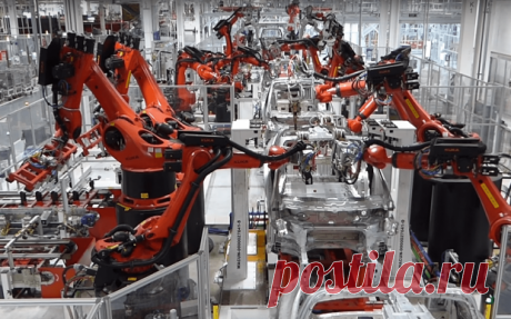 Tesla показала как работает прикладной робот для проверки сидений в Model 3