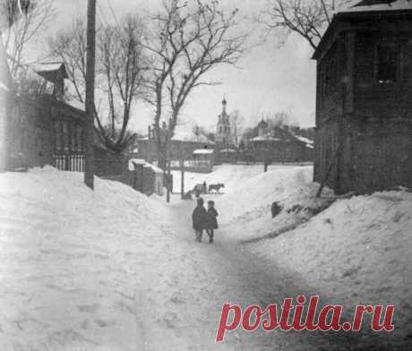 Черкизово 21 января 1926 год.
Вид в сторону храма Илии Пророка.