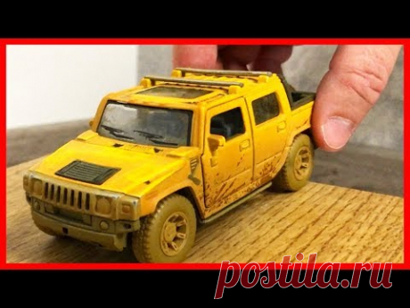 Toy Car Hummer Slide Play Video for Kids - YouTube