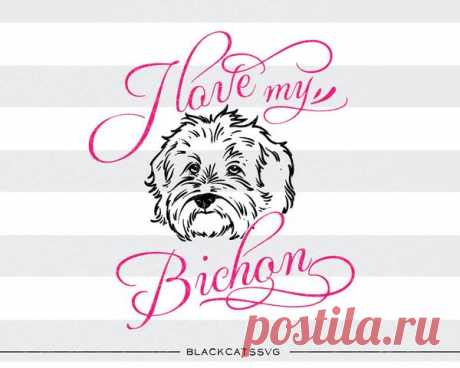 I love my Bichon -  SVG file Cutting File Clipart in Svg, Eps, Dxf, Png for Cricut & Silhouette I love my Bichon - SVG file This is not a vinyl, the file contains only digital files, and no material items will be shipped.   The item includes a version for black / dark color This is a digital download of a word art vinyl decal cutting file, which can be imported to a number of paper crafting programs like Cricut E