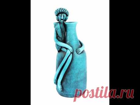 DIY - Bottle Art with Clay Modeling | Easy Clay Art | Home Decor | Bottle Decoration | Bottle Art