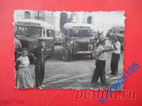 Крым 1950-е Автобусы, Ялта, ЮБК. Фотография