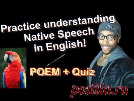 Understanding the native speaker. Poem + Quiz - YouTube