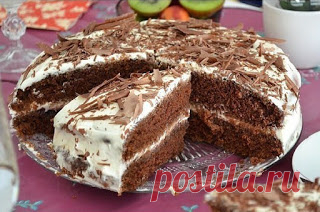 Самые вкусные рецепты: Шоколадный торт на кефире