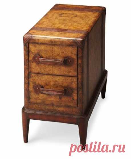 Butler Vasco Old World Map Chairside Table 2834070 - 1StopBedrooms.