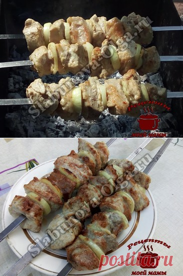 Шашлык из свинины с майонезом. Рецепт. Фото