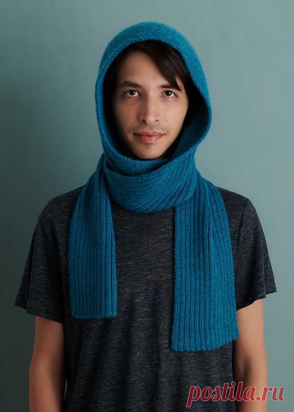 Hood Scarf by Lili Tobias...капор-шарф спицами из альпаки.