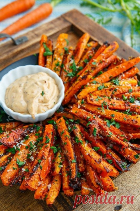 Вкусно и полезно » Морковь фри в духовке