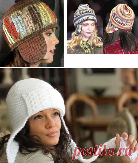 Теплые, интересные и очень необычные: вязаные шапочки с ушками - Ярмарка Мастеров - ручная работа, handmade