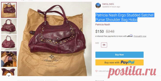 Patricia Nash | Bags | Patricia Nash Ergo Studded Satchel Purse Shoulder Bag Hobo | Poshmark