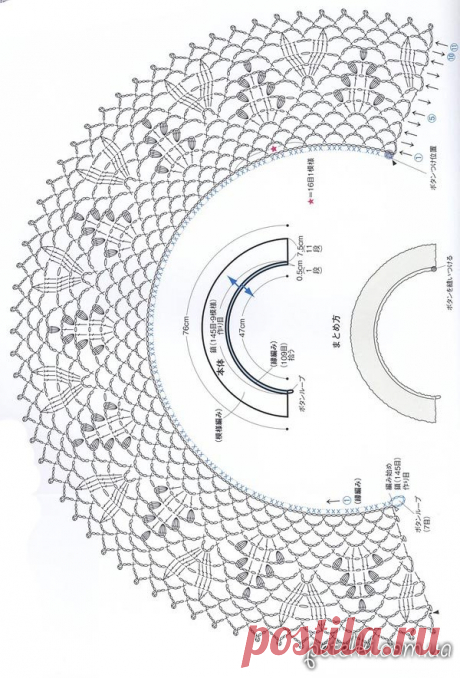 Воротнички Елены Божковой. Схемы
