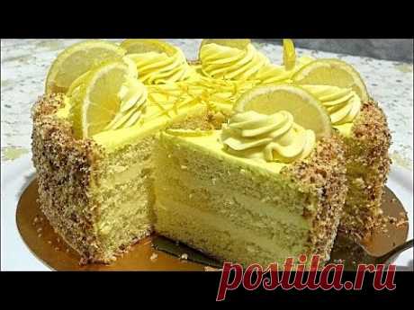 Авторский рецепт !!! ЛИМОННЫЙ КРЕМ, лимонный торт/LEMON CREAM, lemon cake