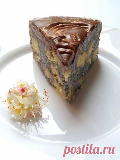 Торт с чернично-кокосовым муссом и шоколадом пользователя Julia Z
