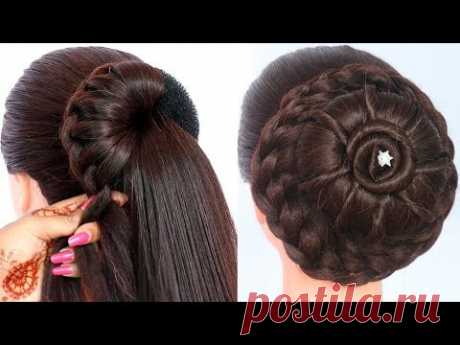 8 easy juda hairstyles for gown, lehenga, & saree || new hairstyle for girls || trending hairstyles