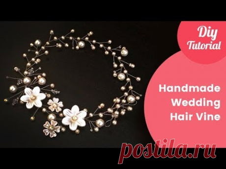 How to Make Bridal Hair Vine Handmade Tutorial. DIY Craft Ideas