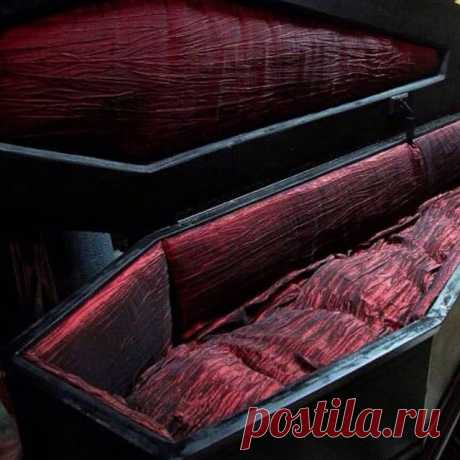 Bed goals 💀✝ #gothicdreamers .
.
.
.
.
.
.#coffin #dark #darkness #instagoth #goth #gothic #gothstyle #gothiclife #black #vamp #vampire #red #aesthetics #alt #alternative #blood #horror #creepy #horrorfan