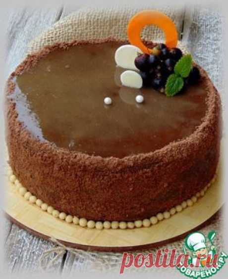 Шоколадный торт с черносмородиновым муссом - кулинарный рецепт
