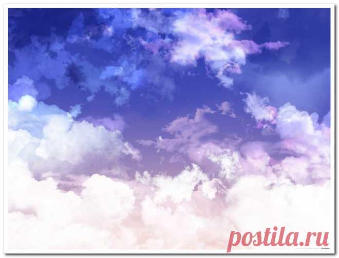 Фотообои - небо, облака / просмотр полного изображения