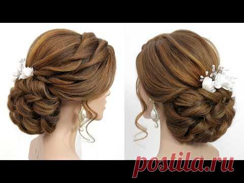 Bridal Updo Tutorial.  Wedding Prom Hairstyles For Long Hair