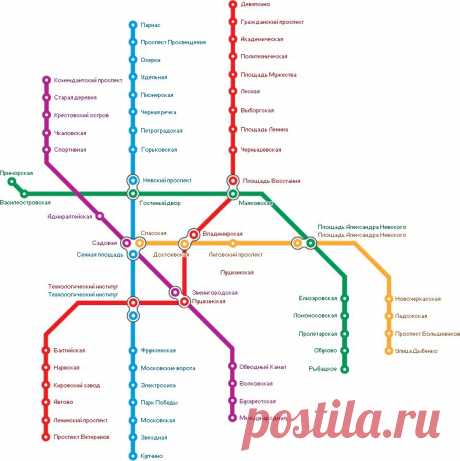 Карты@Mail.Ru — Карта метро Санкт-Петербурга