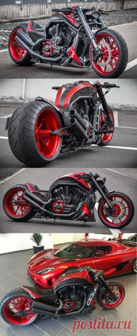 Harley Davidson V Rod Based On The Koenigsegg AGERA-R by No Limit Custom NLC