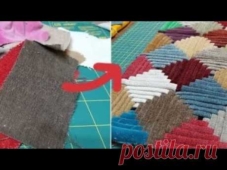 A beautiful idea from scraps of fabric. Just look what I can do with sewing waste / DIY