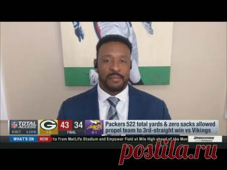 Willie McGinest &quot;impressive&quot; with Aaron Rodgers' insane performance in win vs Vikings