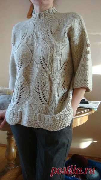 Красивый узор для пуловера