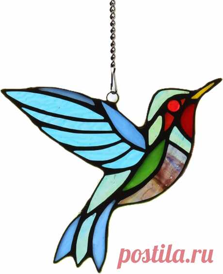 Amazon.com: Kleeglee Colgantes de vidrieras de pájaros, hecho a mano, atrapasoles vitrales, regalos cardenales de colibríes, paneles de vidrieras para decoración de ventanas (9 pájaros) : Todo lo demás