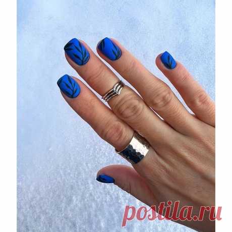 Маникюр на короткие ногти 2023(ярко-синий дизайн)-купить в Киеве|Tufishop.com.ua