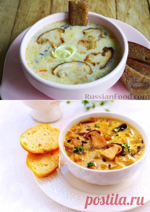 Карельский суп из белых грибов и подосиновиков