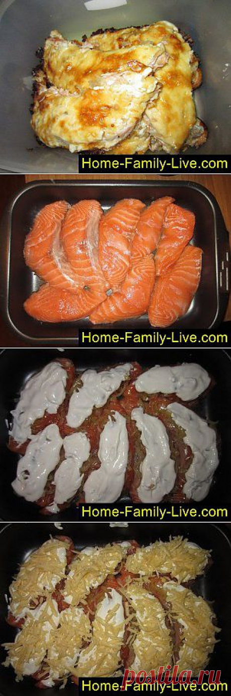 Семга в духовке - пошаговый фоторецепт - красная рыба в духовке | Кулинарные рецепты