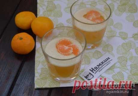 Апельсиновое желе в стакане без сахара