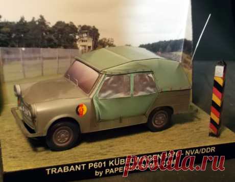 Trabant P 601 Kübelwagen Paper Model - Paperdiorama - Donwload Free Paper Model