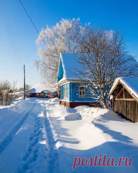 Зима в деревне.
Нижегородская область, деревня Высокая. 📷 yu_tisha