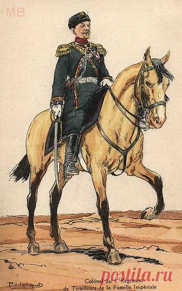 Штаб-офицер лейб-гвардии 4-го стрелкового Императорской фамилии полка (1914) / Историческая справка