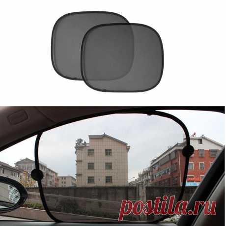 Супер качество 2 шт черная сторона автомобиля солнцезащитные оттенки заднее окно солнцезащитный чехол сетка козырек щит экран интерьер УФ Защита детей|Занавески для боковых окон| | АлиЭкспресс