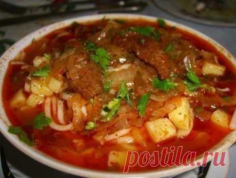 Лагман - узбекский густой суп - простое в приготовлении и аппетитное блюдо!