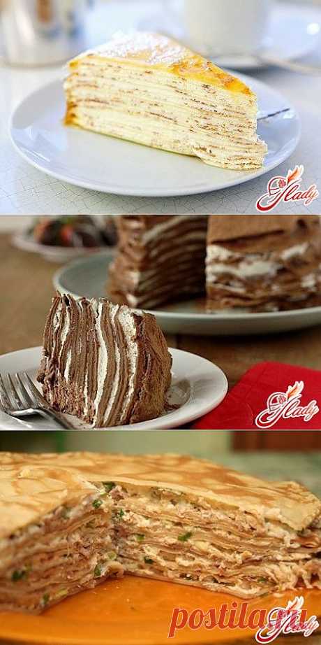 Необычные рецепты блинных тортов.