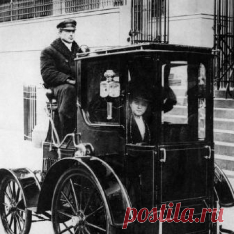 Пассажирка такси. Нью-Йорк. США. 1910 г.