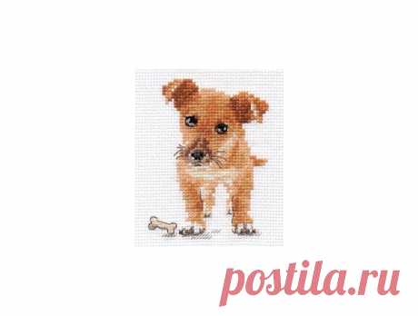 Puppy Cross Stitch Kit, code 0-168 Alisa | Buy online on Mybobbin.com